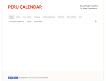 Tablet Screenshot of perucalendar.com